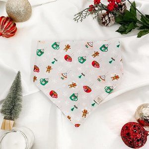Gingerbread Holiday Christmas Dog Bandana